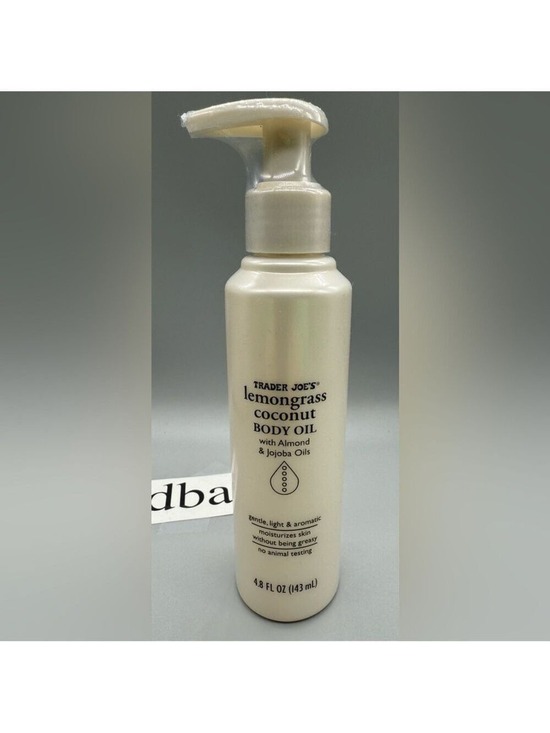 Trader Joe’s Other - Trader Joe’s: Lemongrass Coconut Body Oil with Almond and Jojoba Oils/ NEW